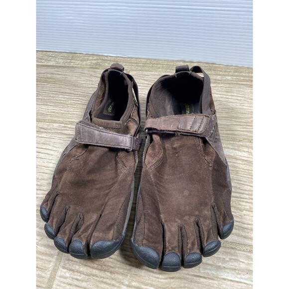 Vibram FiveFingers Men’s Brown Leather Toe Shoes Size 45 (US ~11-11.5) - Picture 1 of 12